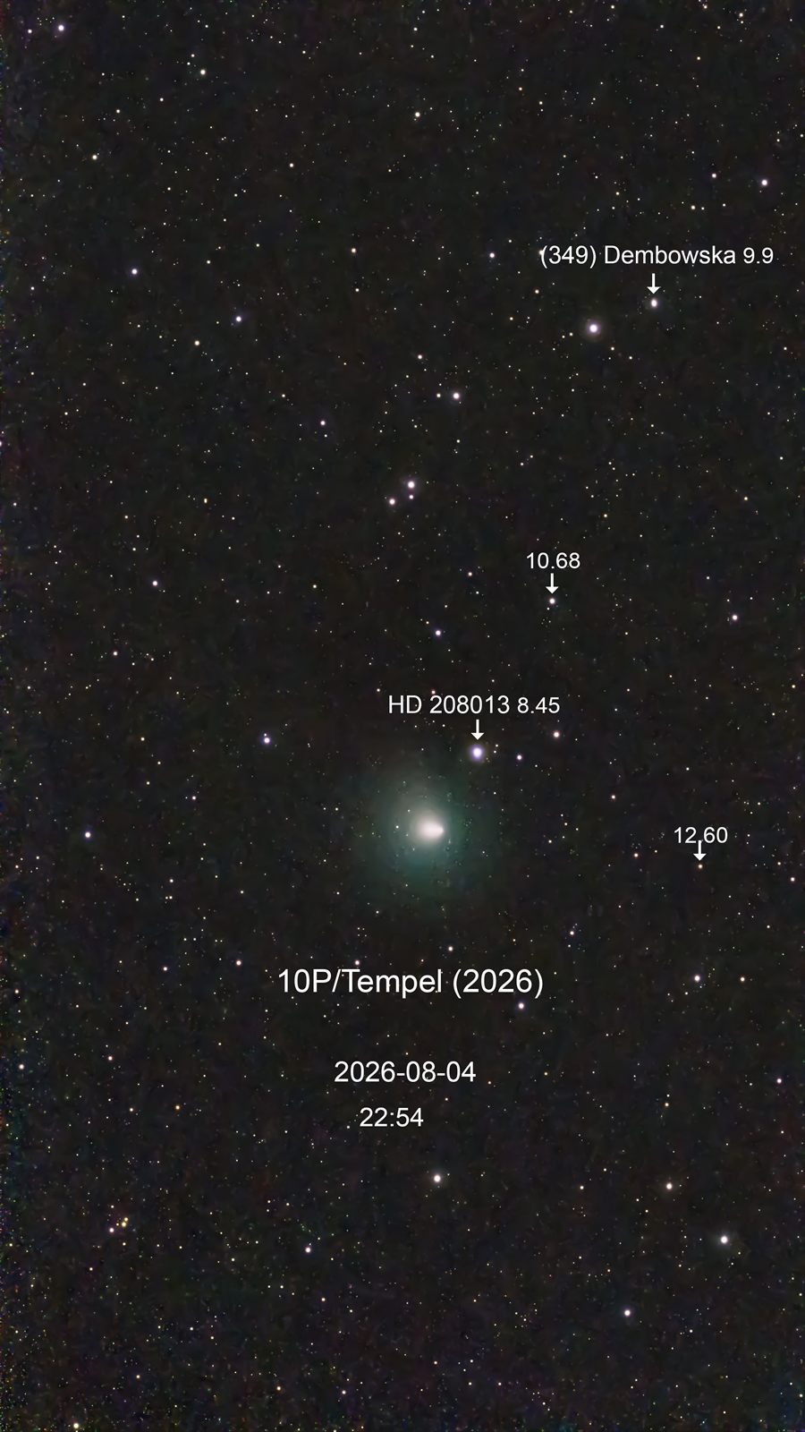 10P/Tempel (2026) Dembowska (asteroid)