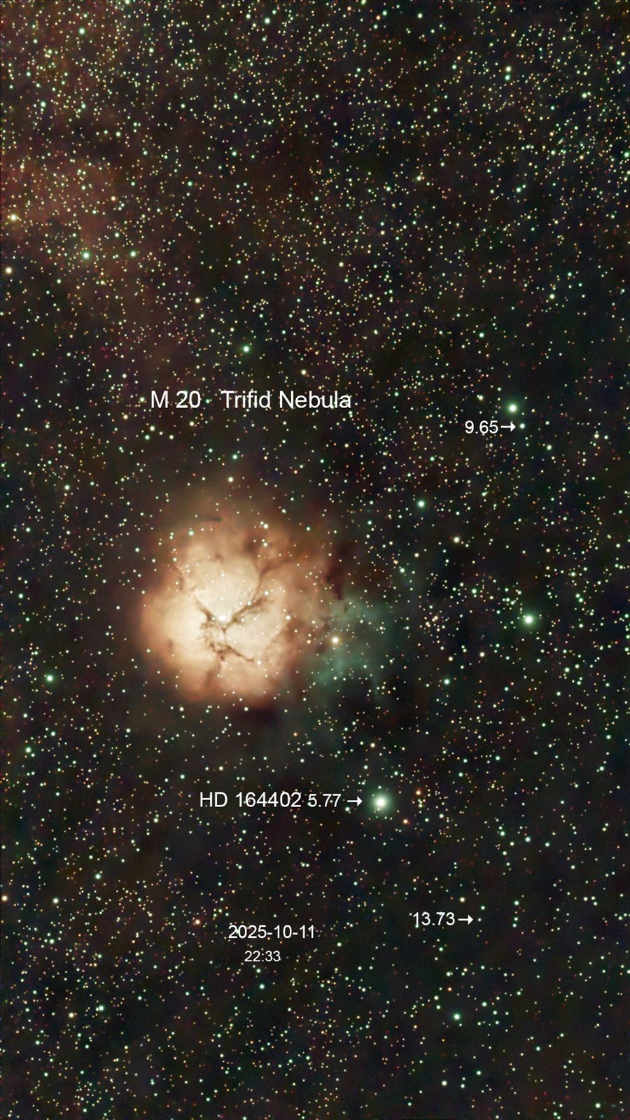 M 20 Trifid Nebula
