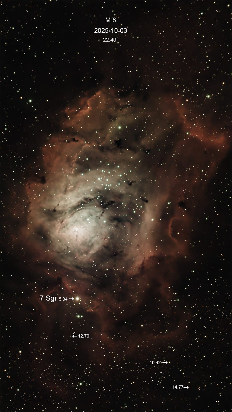 M 8 Lagoon Nebula