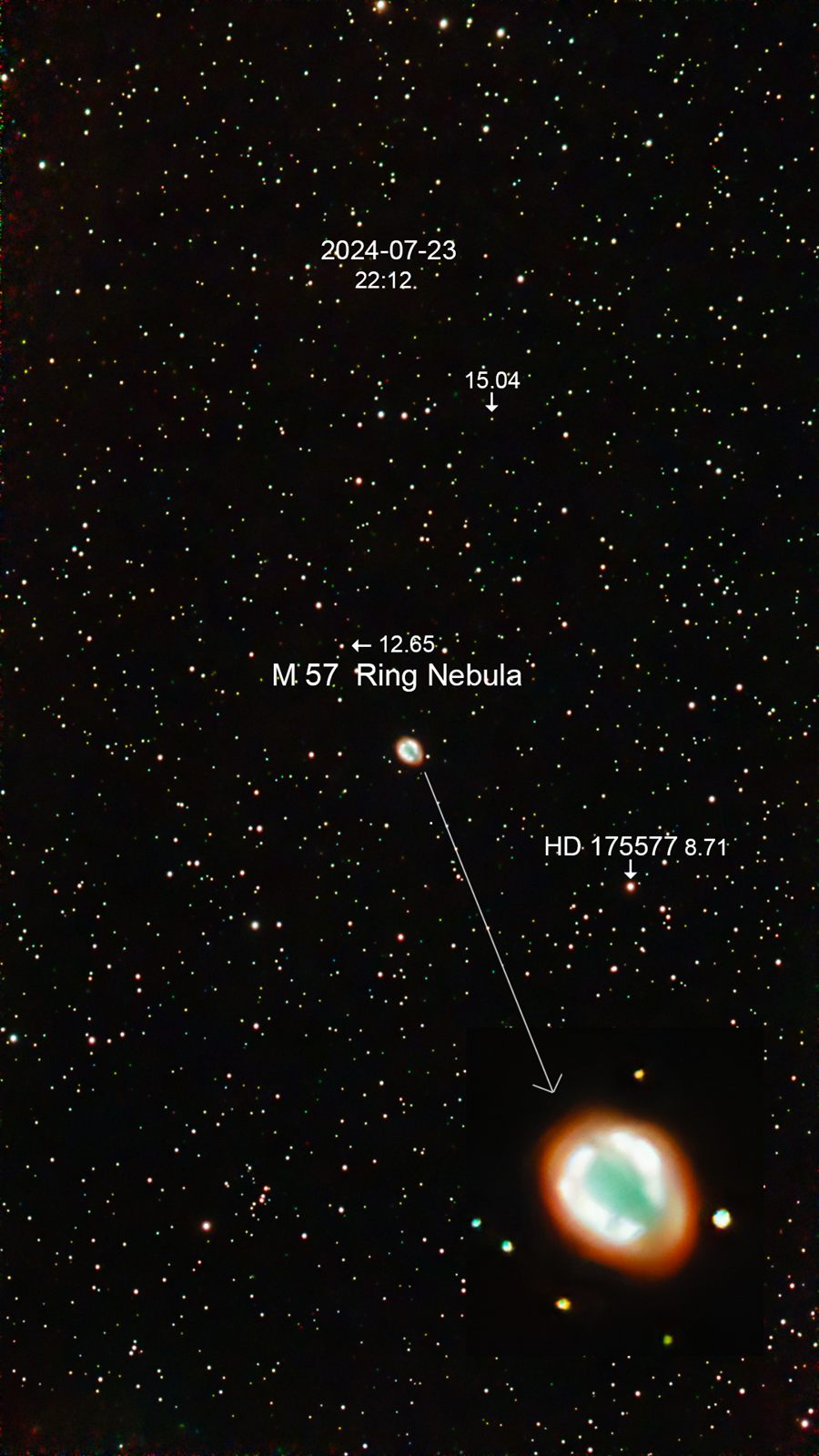 M 57 NGC 6720 Ring Nebula