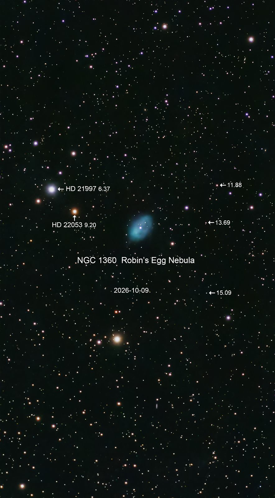 NGC 1360 Robin’s Egg Nebula