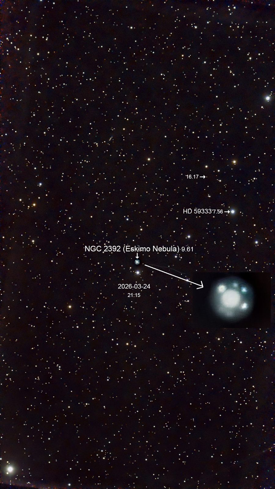 NGC 2392 Eskimo Nebula