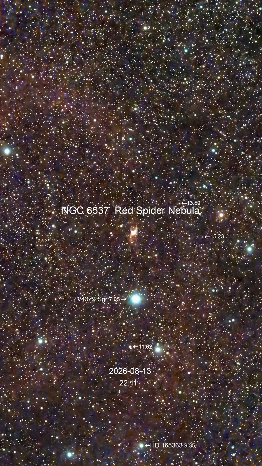 NGC 6537 Red Spider Nebula