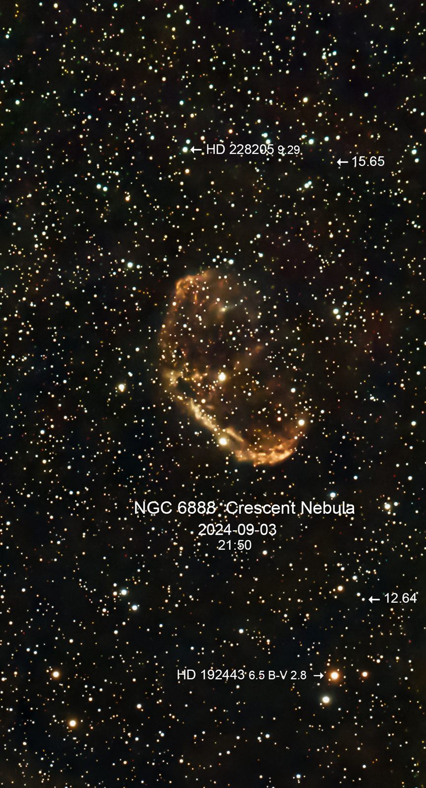 NGC6888 Crescent Nebula