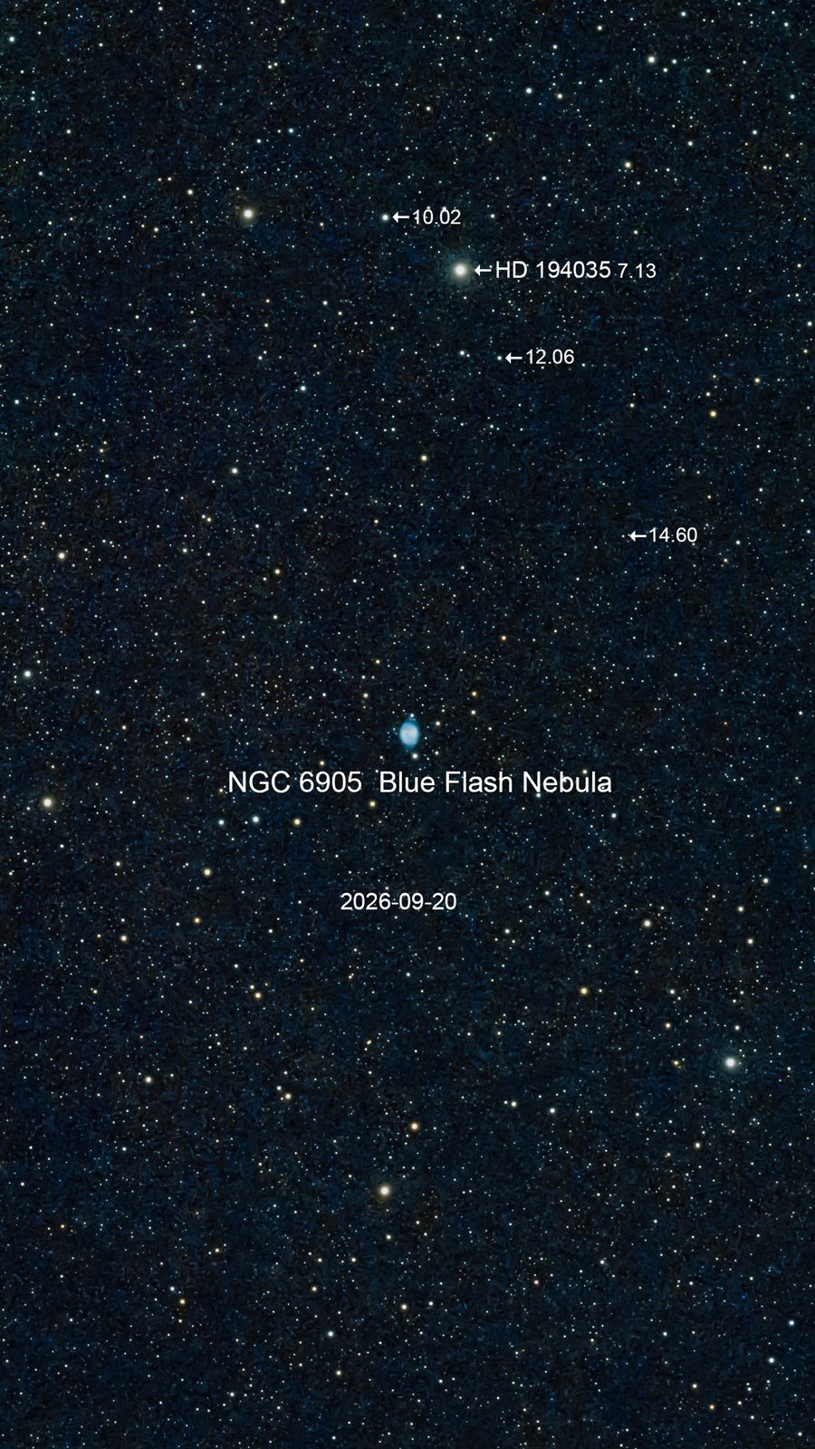NGC 6905 Blue Flash Nebula