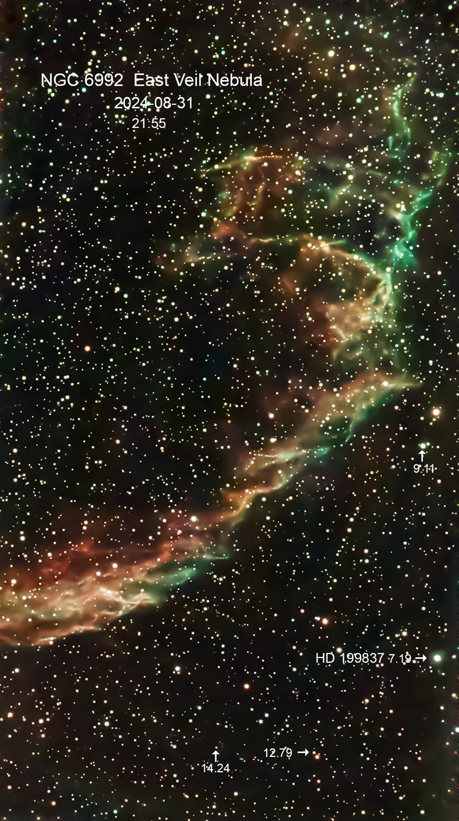 NGC 6992 Eastern Veil Nebula