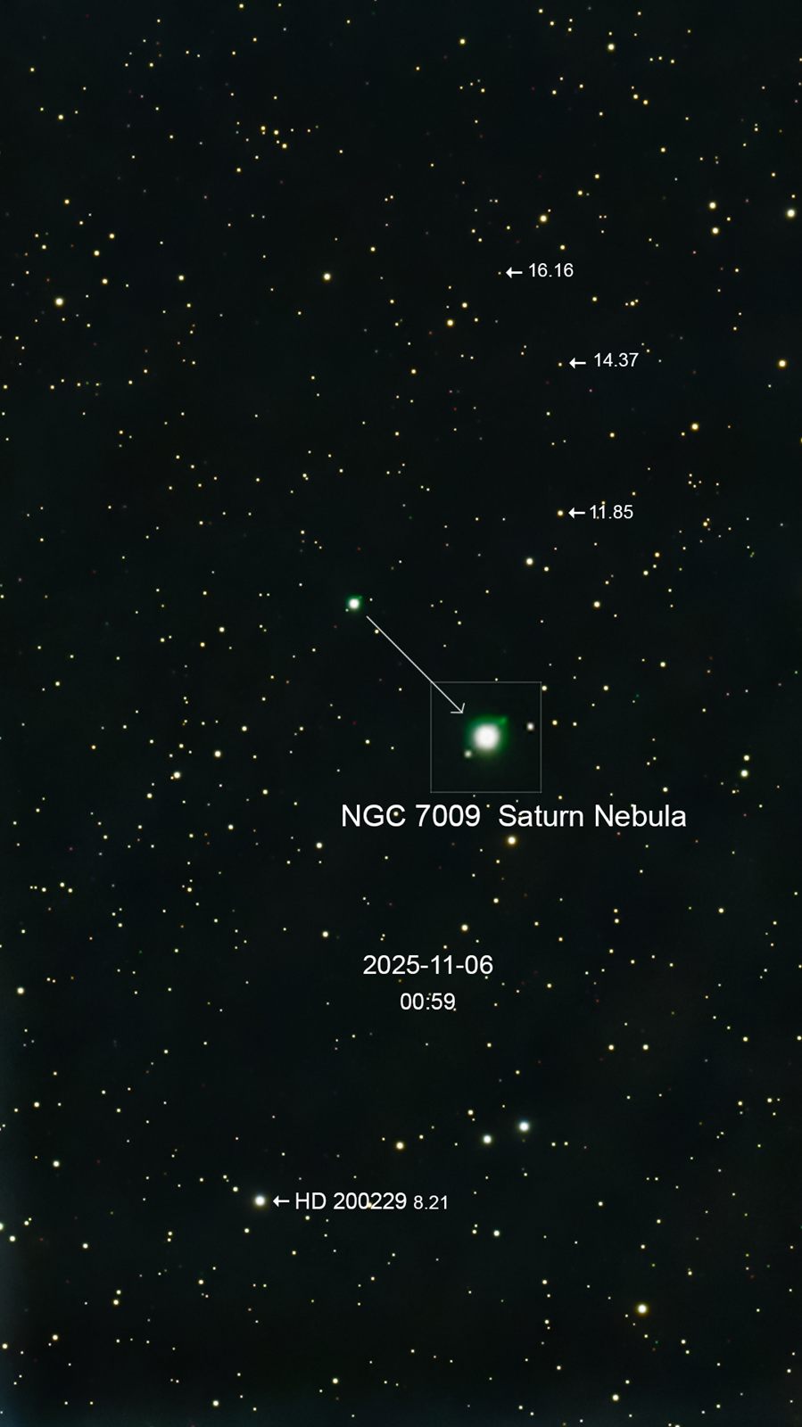 NGC 7009 The Saturn Nebula
