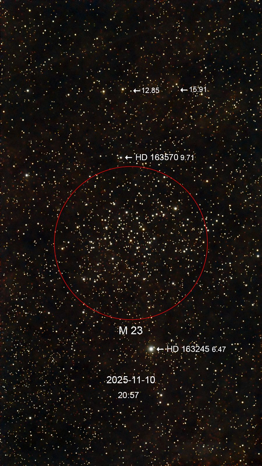 M 23 NGC 6494