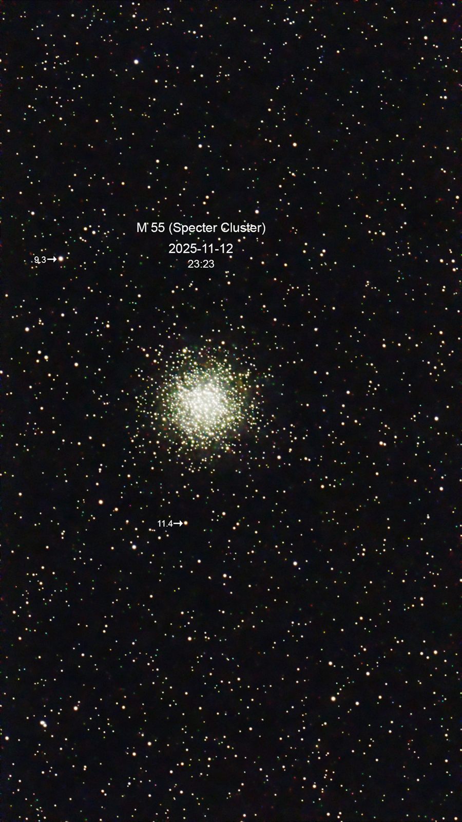 M 55 NGC 6809 The Summer Rose Star