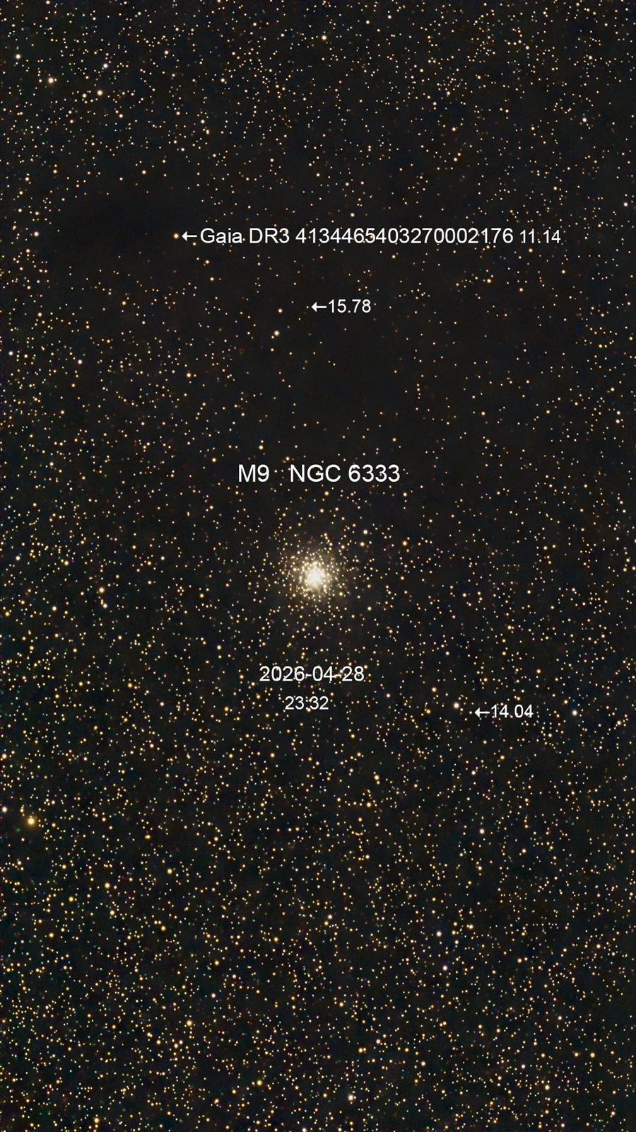 M 9 NGC 6333