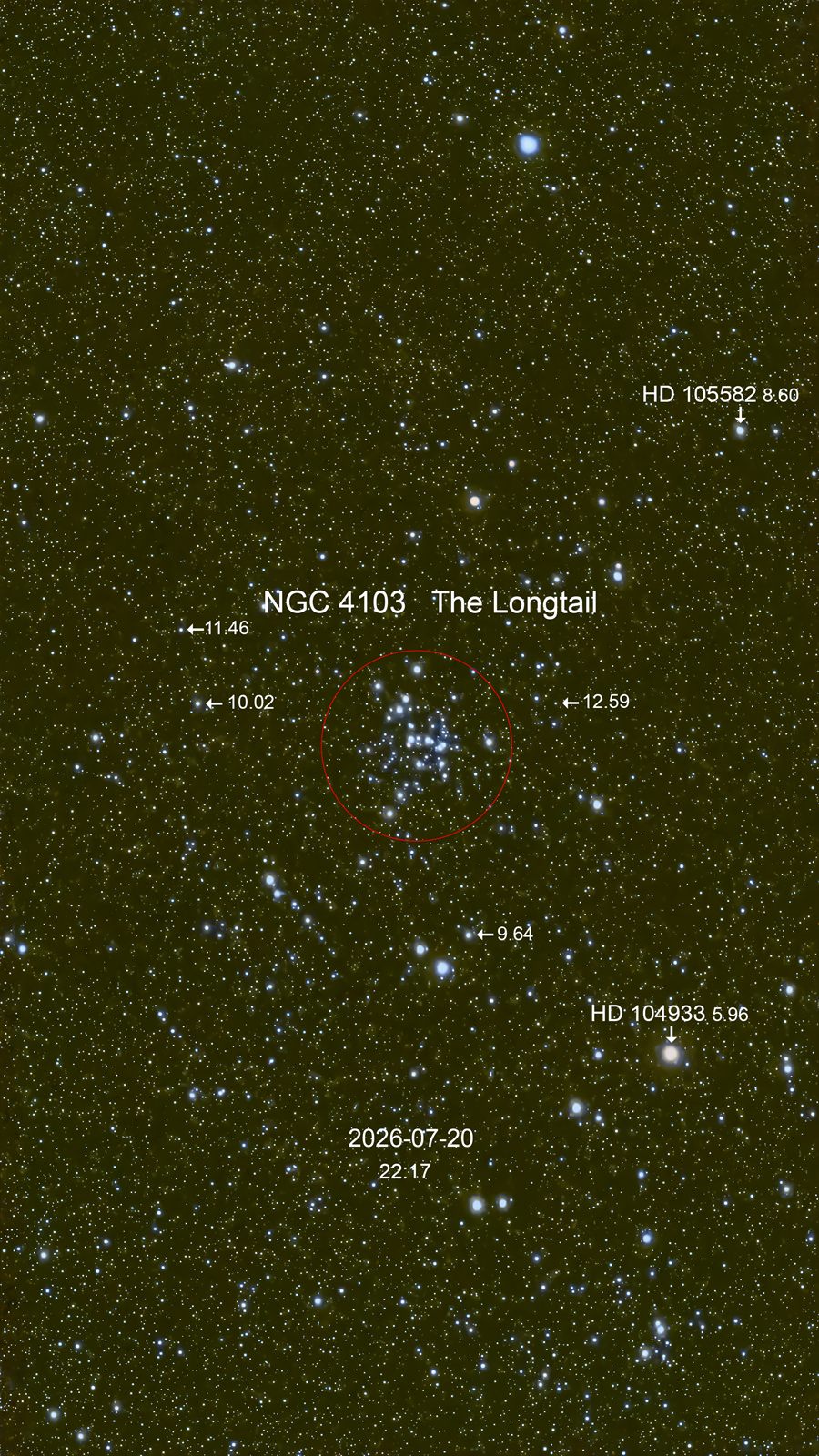 NGC 4103 The Longtail