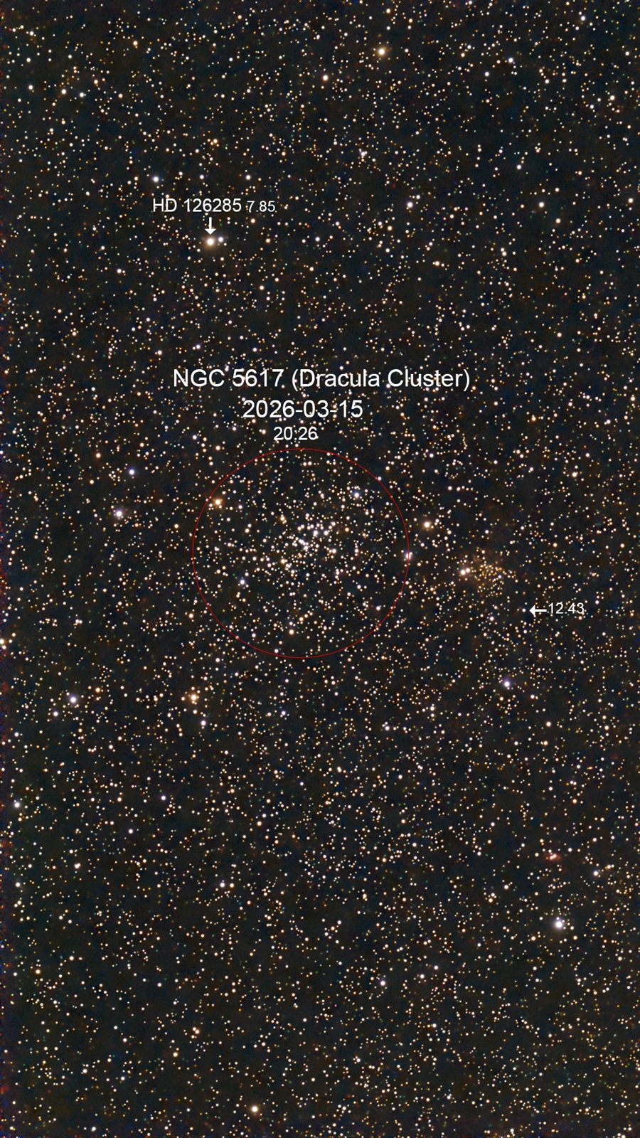 NGC 5617 Dracula Cluster