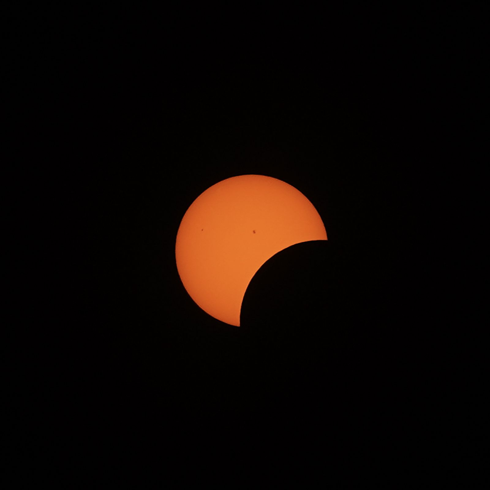 Eclipse of Sun at Kaufman, TX, 8 Apr 2024